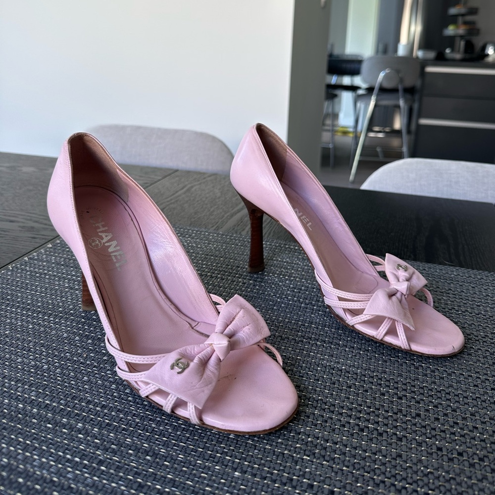 Pink Chanel Heels